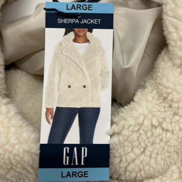 Gap Sherpa coat jacket size Large - Picture 3 of 3